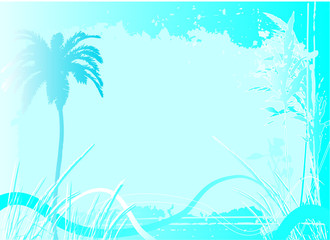 Fototapeta na wymiar Hintergrund Illustration tropisch