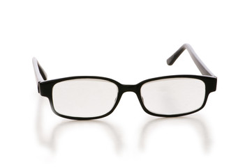 Optical glasses isolated on the white background