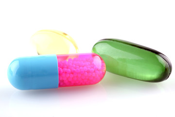 medical pills and tablets background