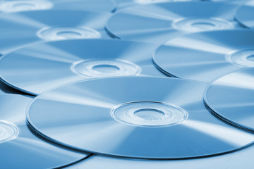 Blue toned CD background