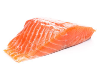 Ein Filet rosa Lachs