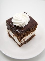 chocolate and cream cake
