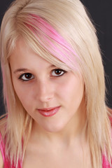 Naklejka premium blond girl