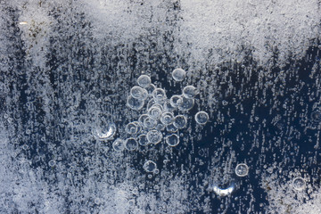 Bubbles in ice