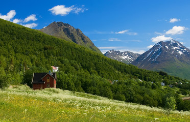 Nice mountain view of Norway.