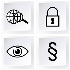 Sicherheit und Gesetze - Tastaturtasten