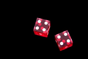 red dice hard eight on black