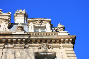 Fototapeta na wymiar fasada immeuble Xixe siecle