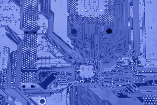 Blue electronic circuit