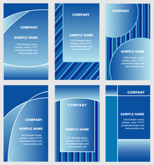 set of business card template