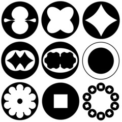 different illustration ornamental rosette