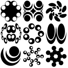 different illustration ornamental rosette