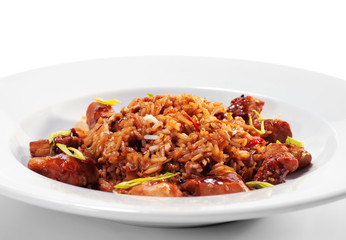 Pork with Fried Rice