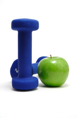 Blue Weights and Green Apple