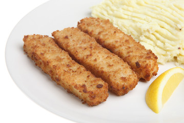 Fish Fingers and Mash