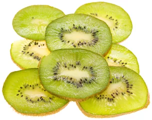 Papier peint adhésif Tranches de fruits tranches de kiwi