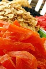 Dry fruits at the market