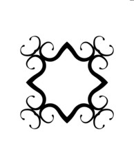 Black & White Scroll Frame