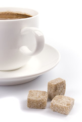 coffee cup and sugar