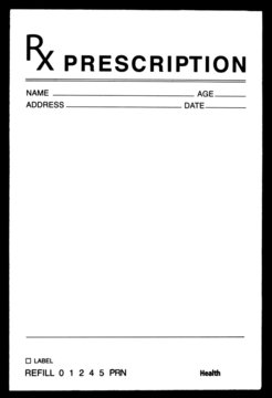 Blank Prescription Drug Form