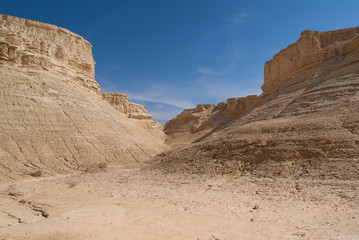 Fototapeta na wymiar The Perazim canyon.