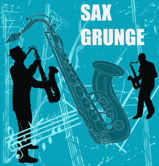 Sax Grunge Background