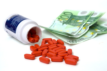 pills and money