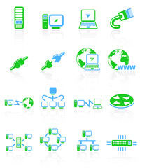 Network vector iconset