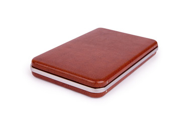 brown leather box