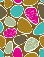 Funky stones - seamless pattern