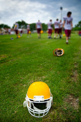 American football helmet