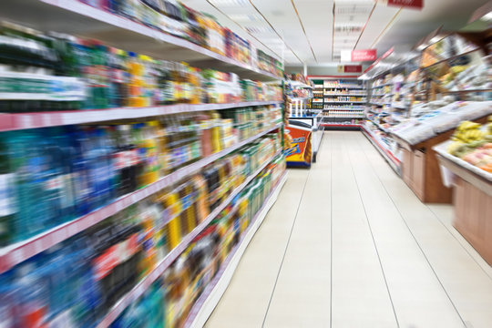 Supermarket blur