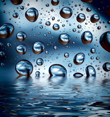 Water droplets