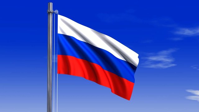 Russland Flagge , russische Flagge , Russland Fahne auf
