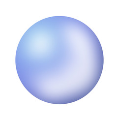 Fototapeta na wymiar Metallic blue sphere