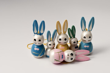 Osterdekoration aus Holz