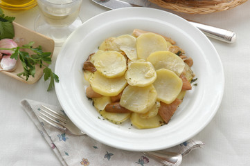 Tortino di patate e funghi porcini - Contorni del veneto