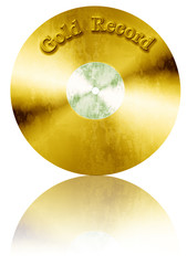 Isolated old vinyl record