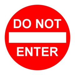 Do not enter