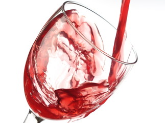 Filling Red White on white background