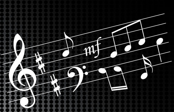 music notes background