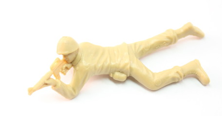 Army Man Laying Down