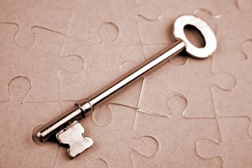 Key on puzzle