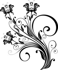 floral ornament - vector