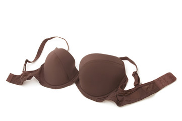 brassiere on white