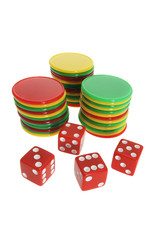 Poker Chips and Dice