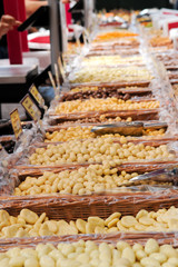 Nuts and beans for sale at a market