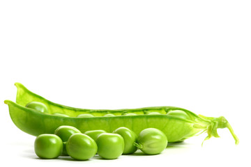 isolated peas