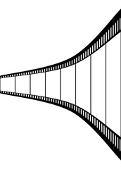 Geschwungener Filmstreifen