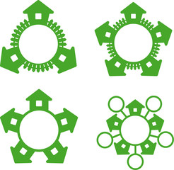 Building. Real estate concept illustration